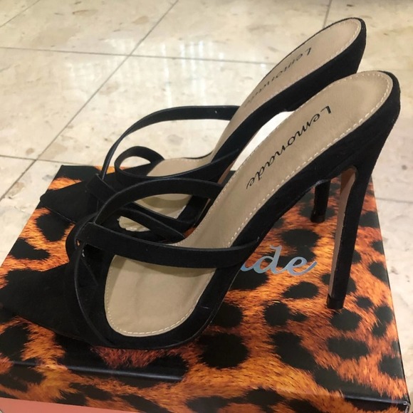 NEW Black Pointed Stiletto Heel - Picture 8 of 8